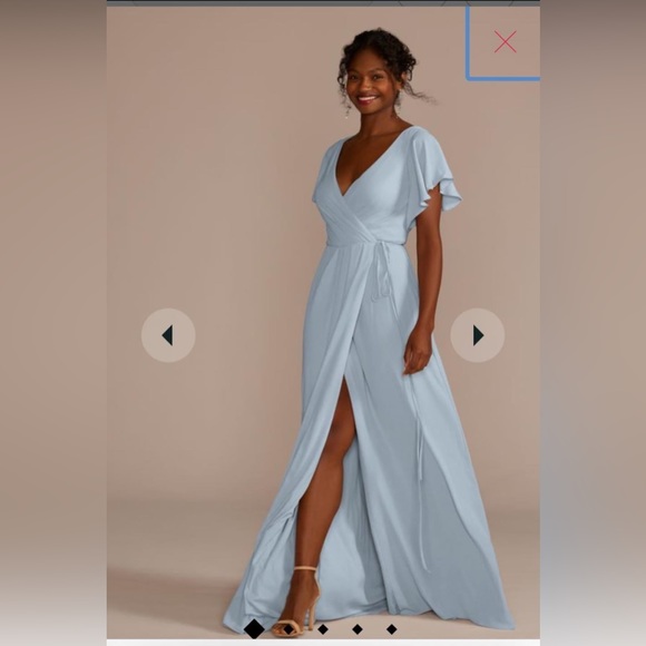 David's Bridal Dresses & Skirts - David’s Bridal Celebrate DB Studio Dusty Blue Dress- Size 12